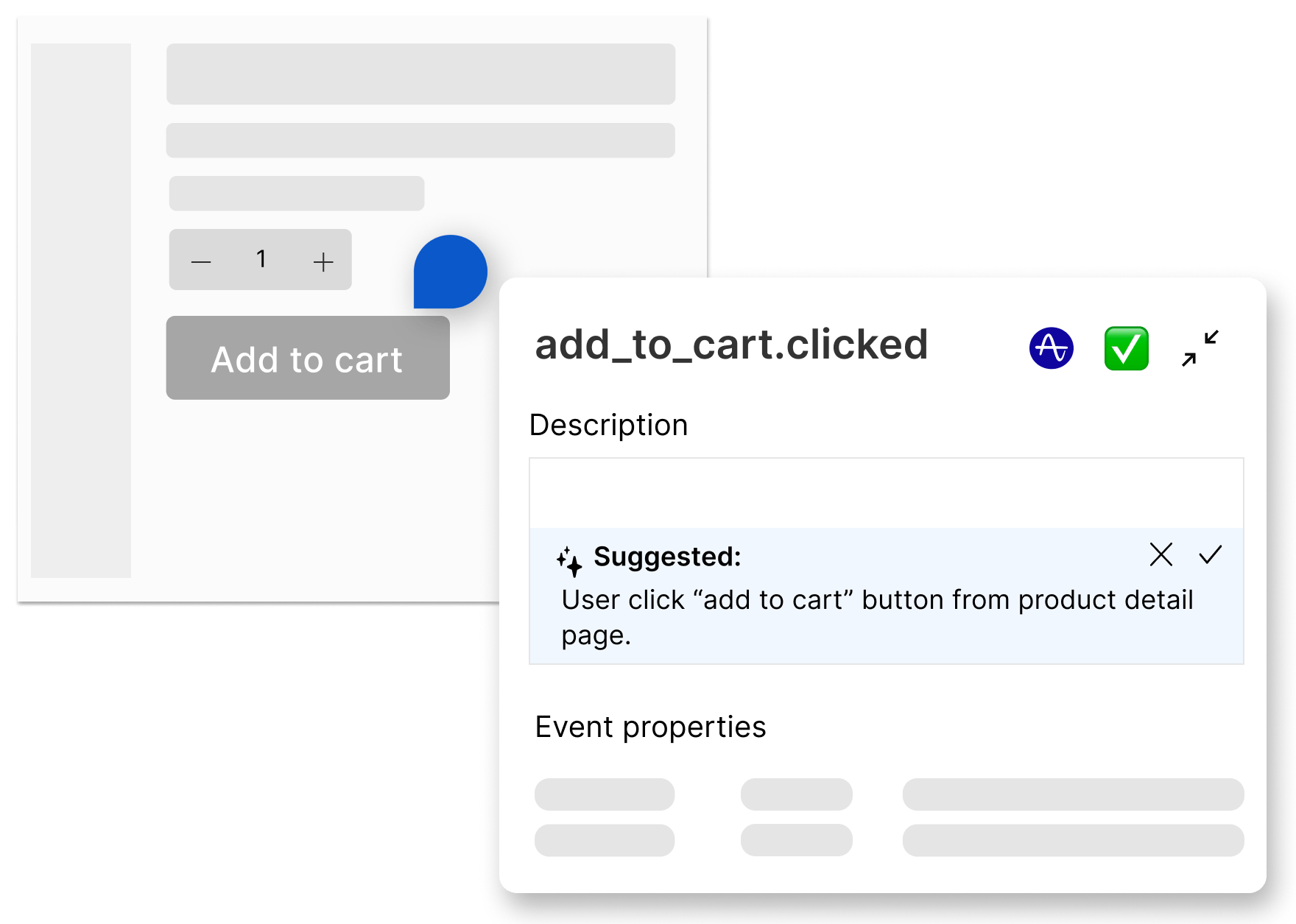 Figma extension that annotate tracking details on top of UI design 